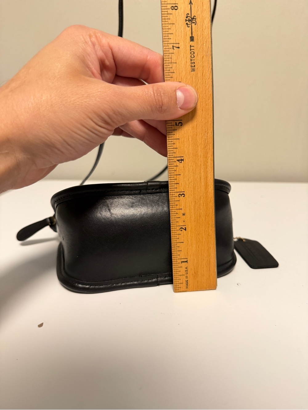 Vintage COACH 9935 Hadley Zip Leather Crossbody Mini Bag C872-304 MADE IN USA - Picture 8 of 13